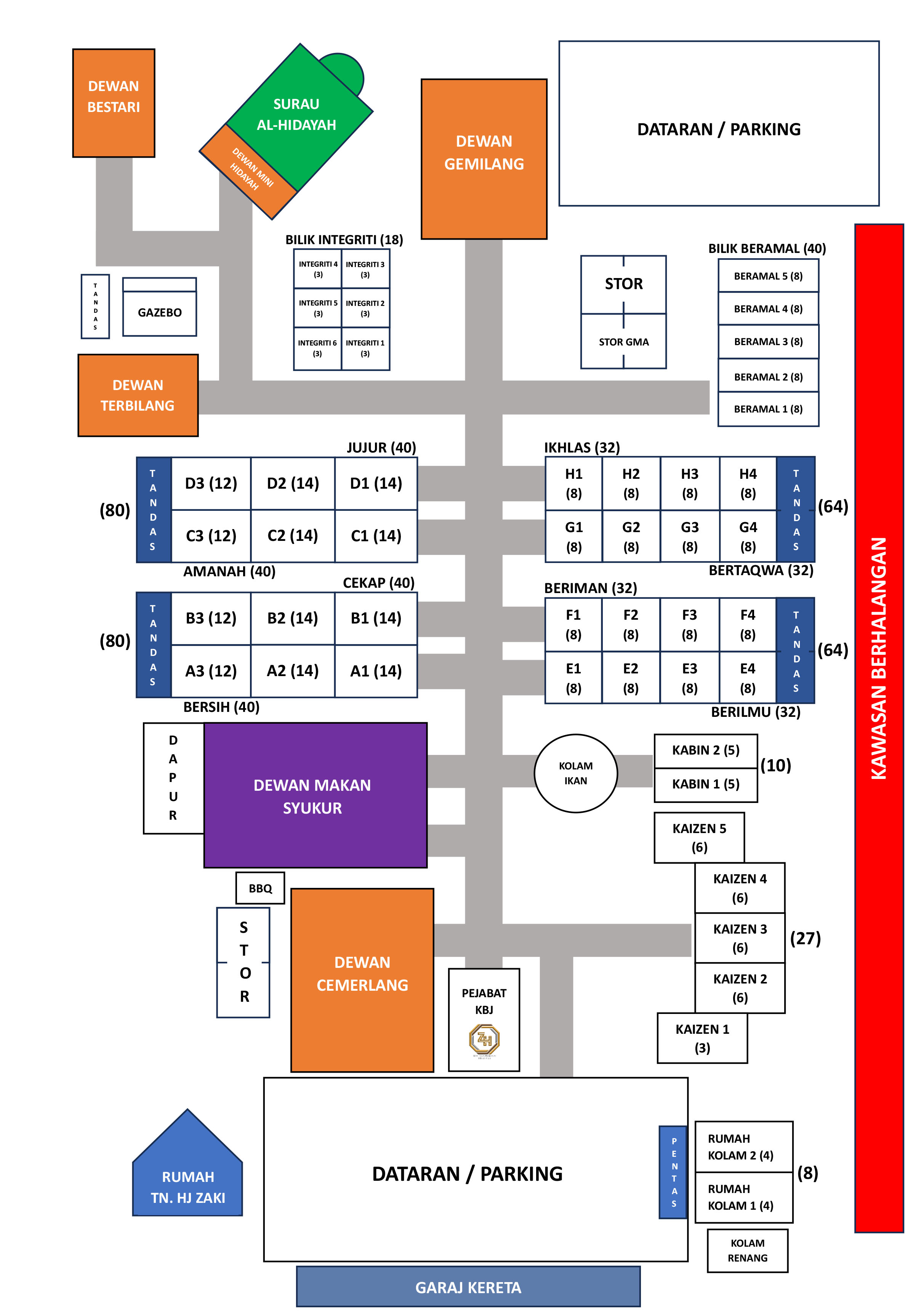 Peta dan layout Kem Bumi Jati